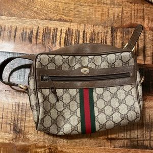 authentic gucci ophidia vintage canvas shoulder bag crossbody